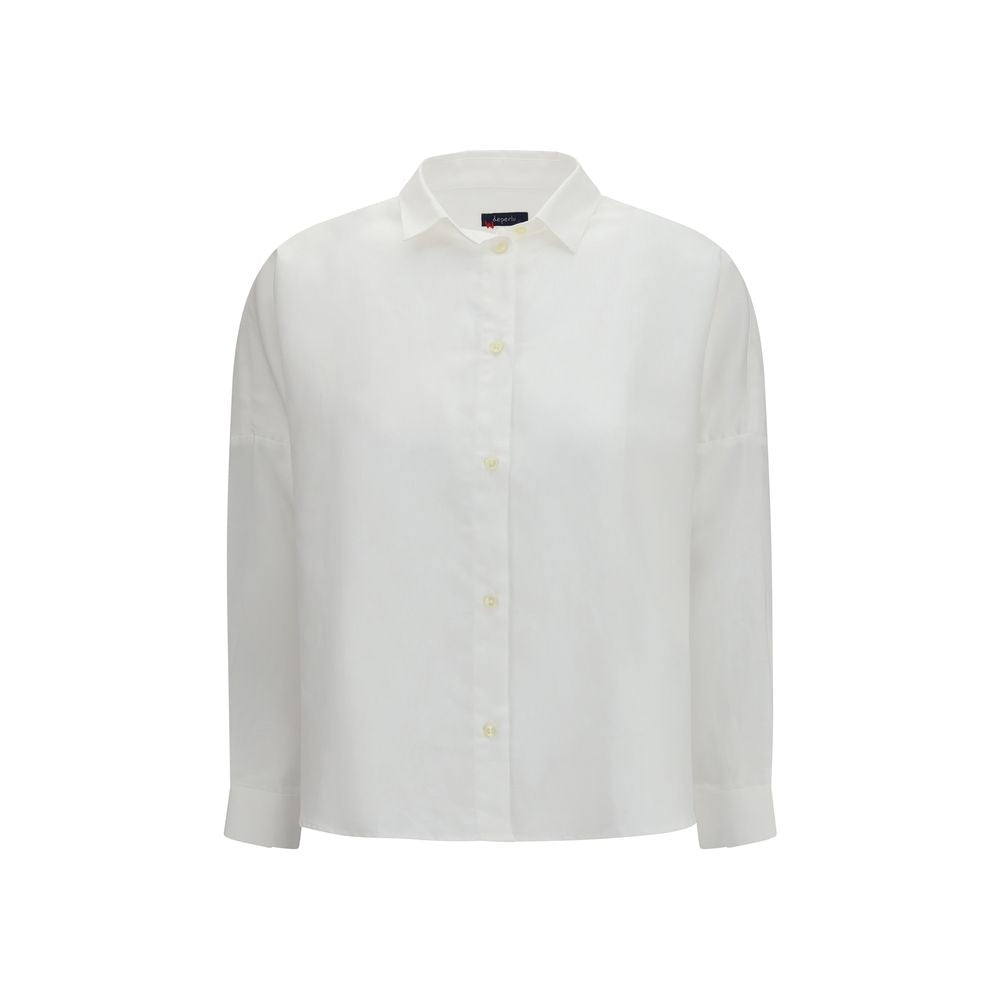 Deperlu Shirts - White Linen Shirt