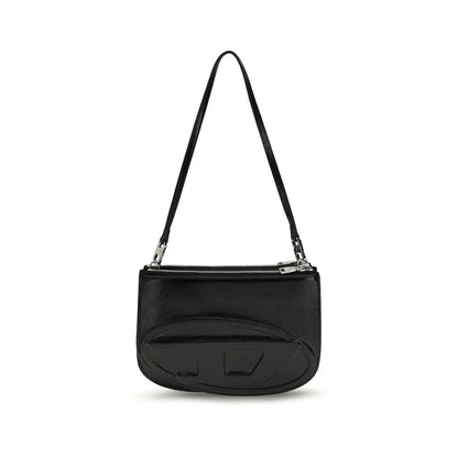 Diesel Black Calf Leather Bos Taurus Shoulder Bag