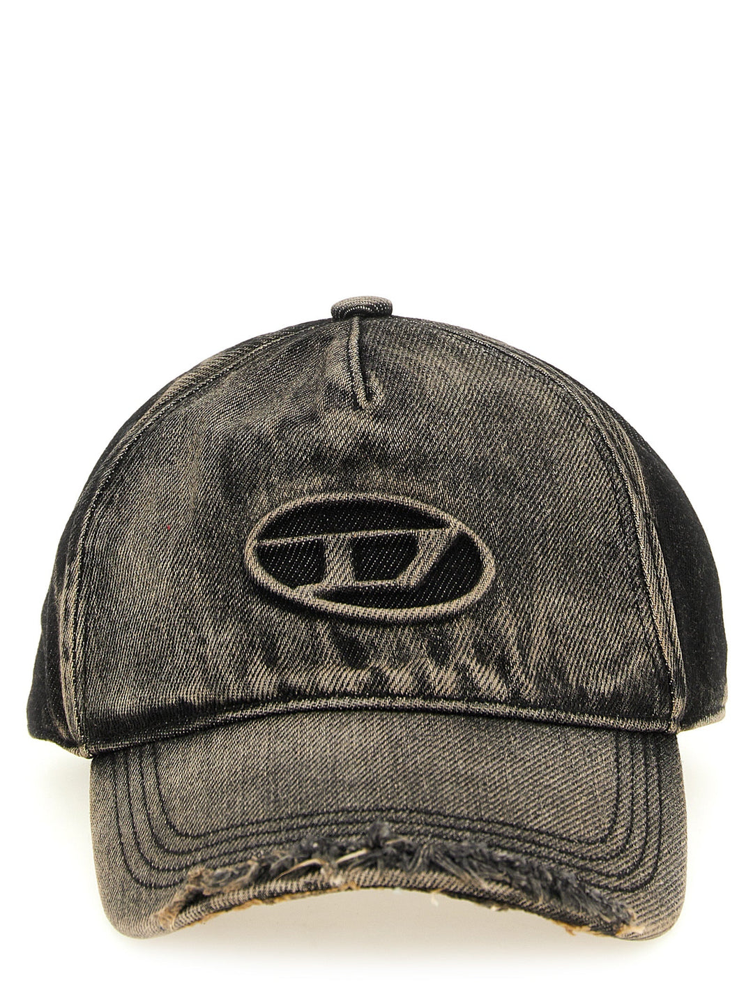 Diesel Black Cotton Cap (baseball Hat)
