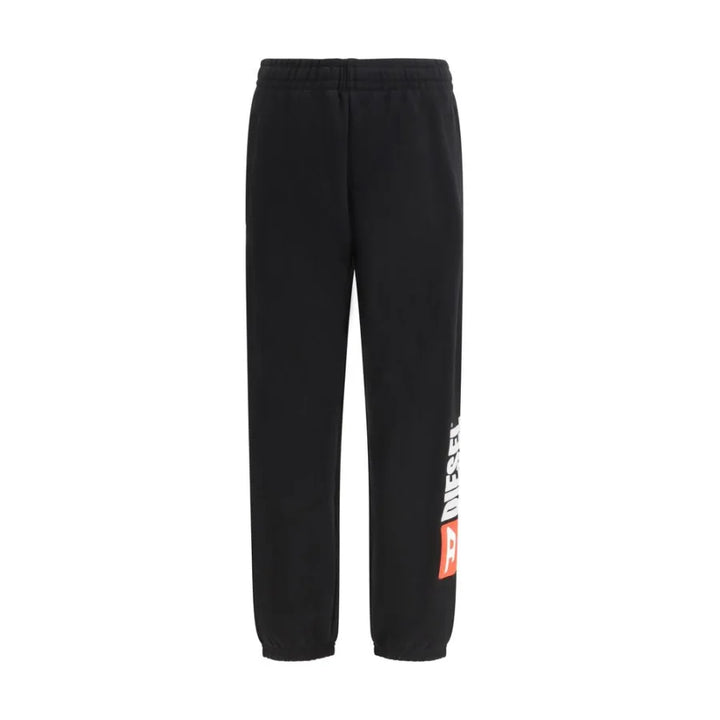 Diesel Black Cotton Casual Pants