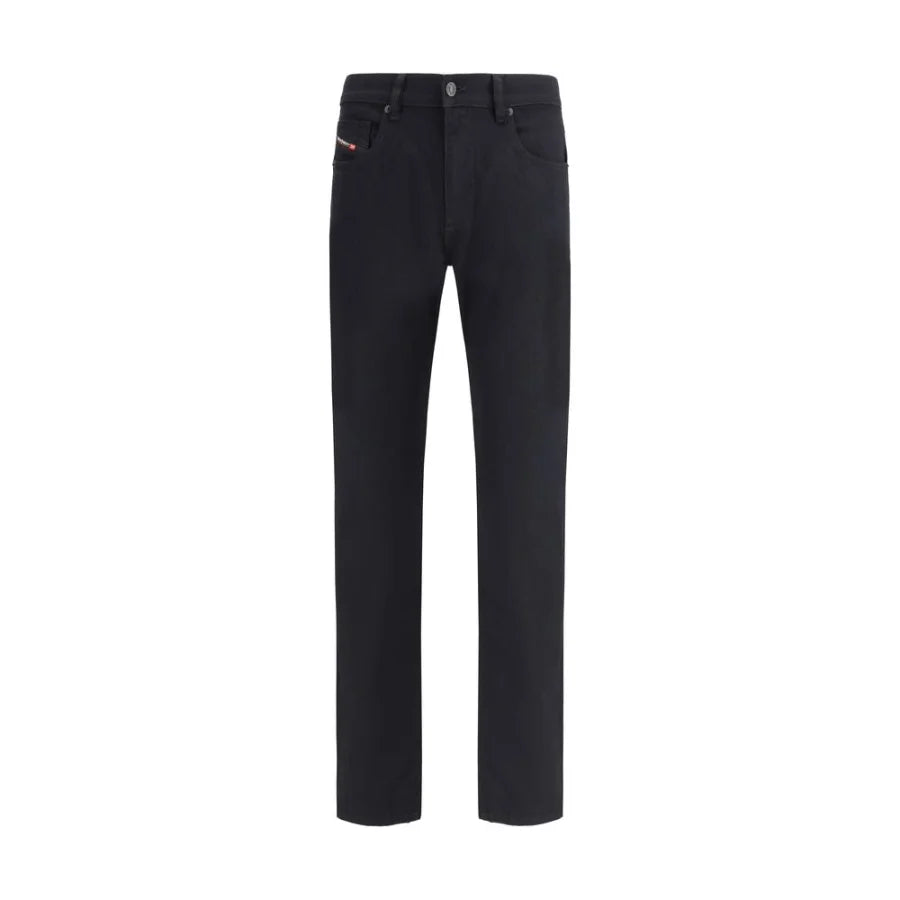 Diesel Black Cotton Slim Fit Jeans