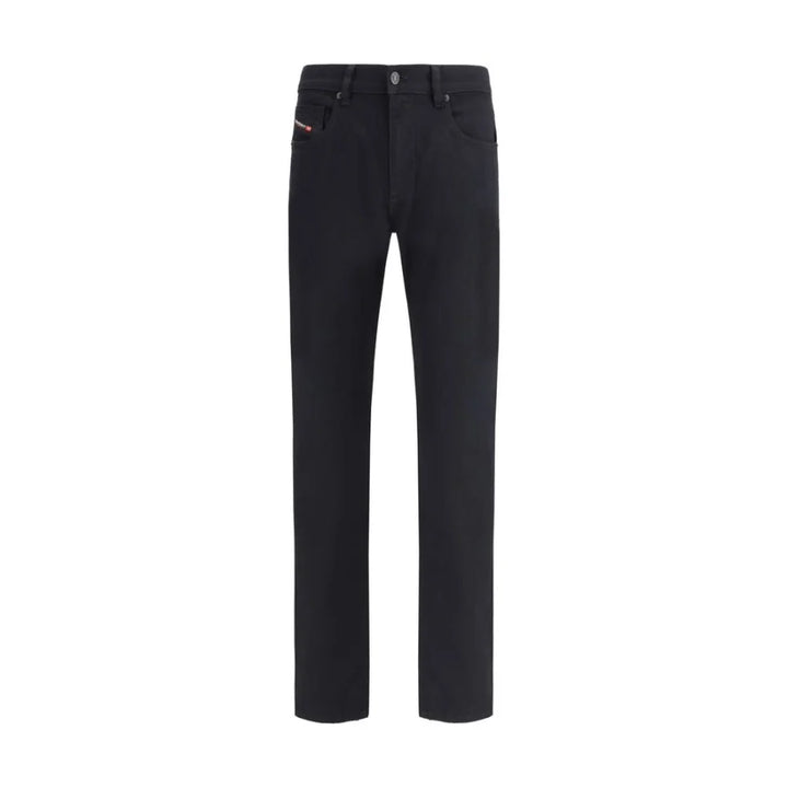 Diesel Black Cotton Slim Fit Jeans