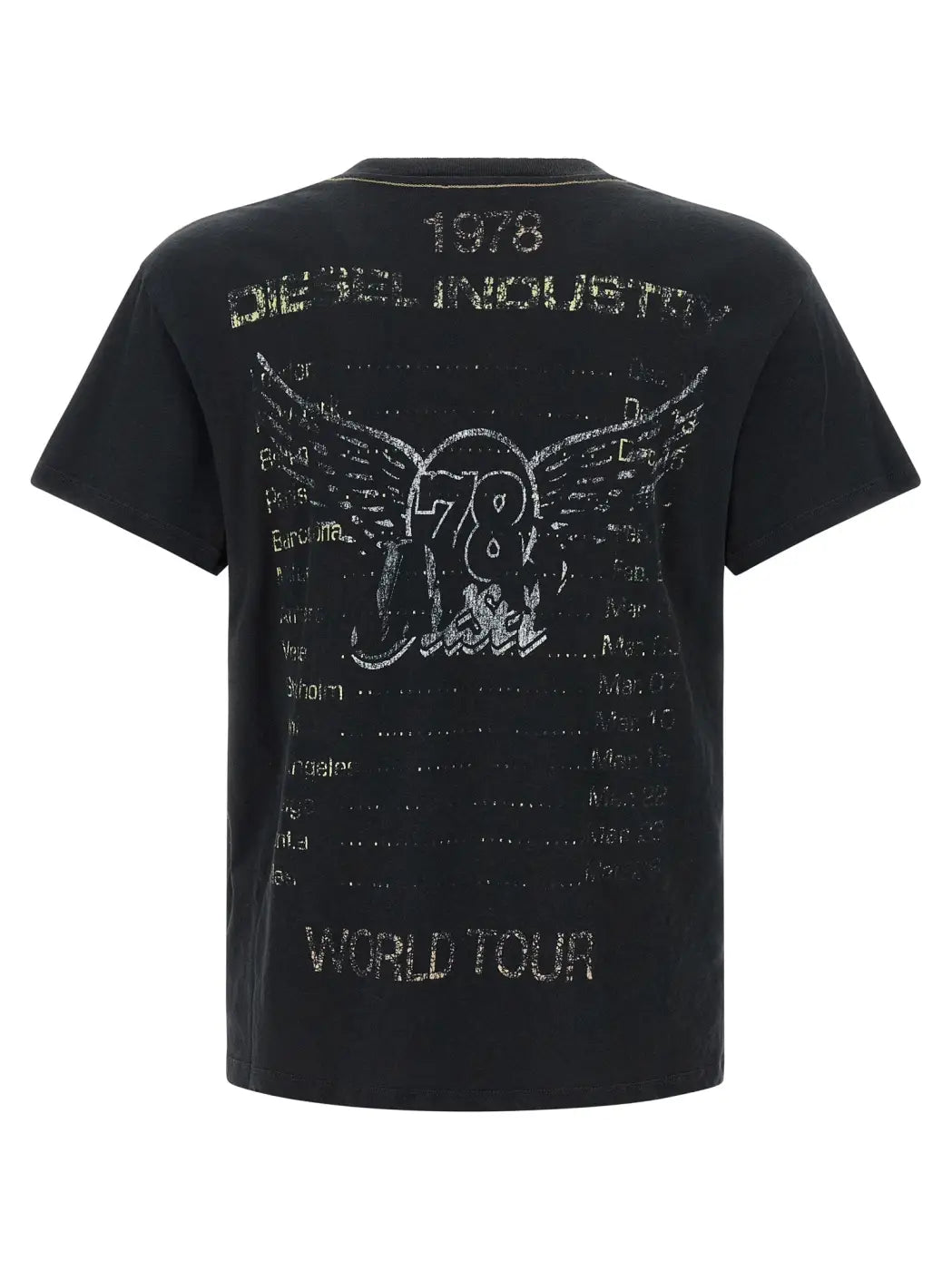 Diesel Black Cotton T-shirt