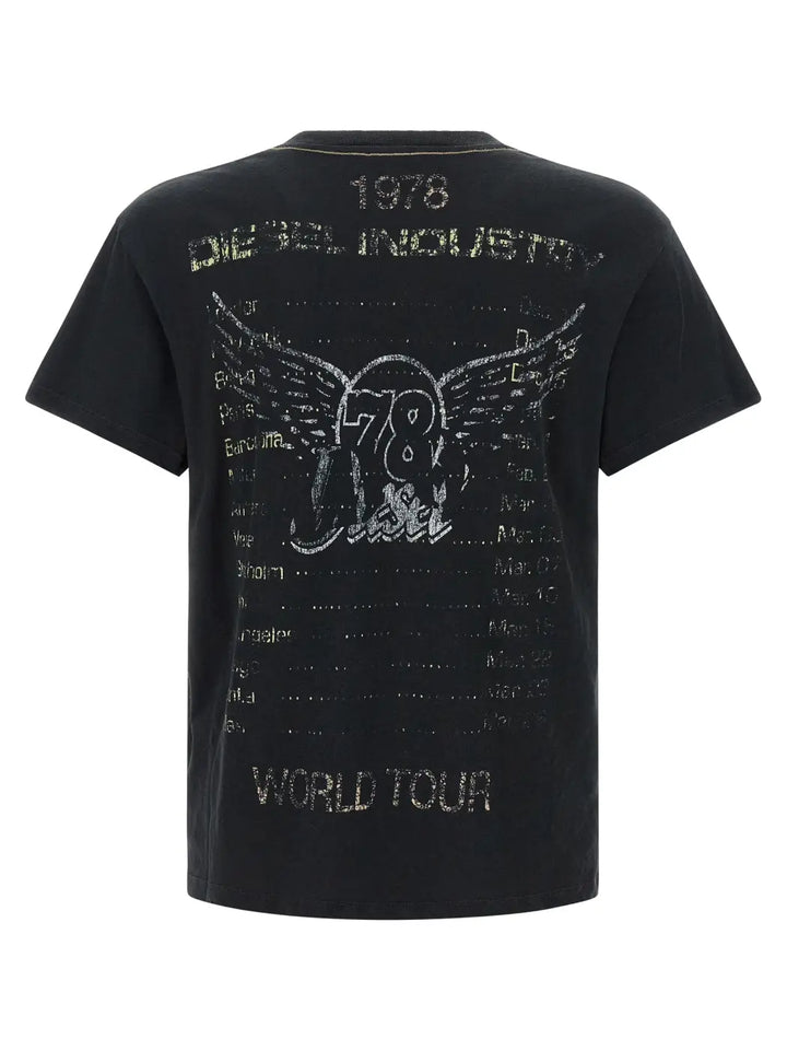 Diesel Black Cotton T-shirt