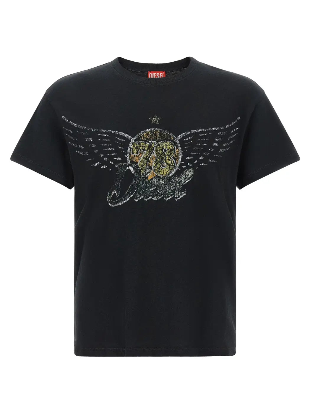Diesel Black Cotton T-shirt