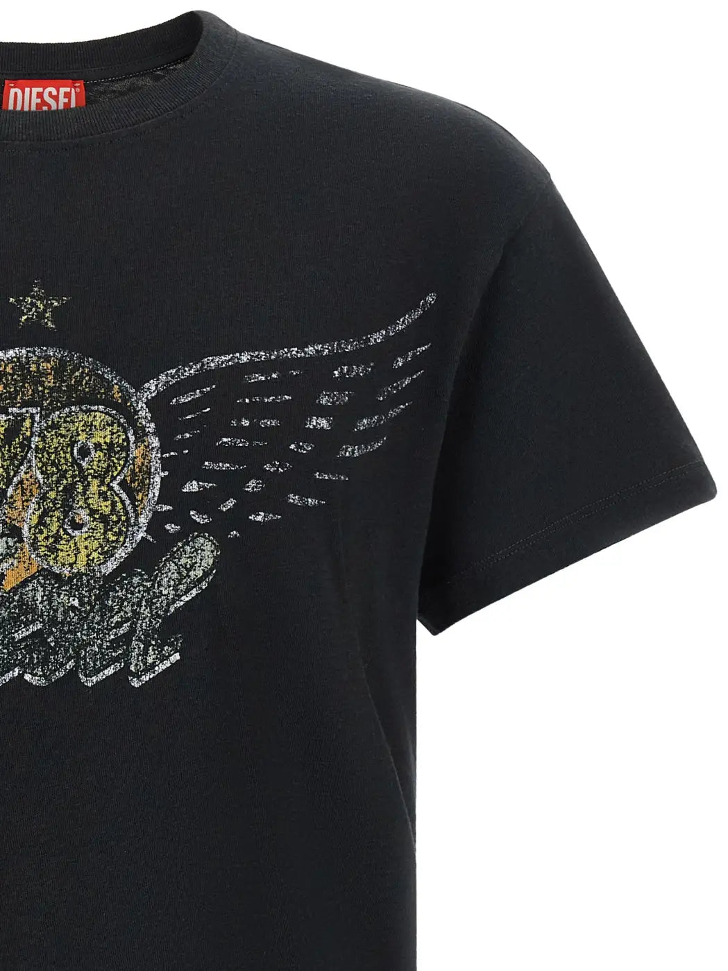 Diesel Black Cotton T-shirt