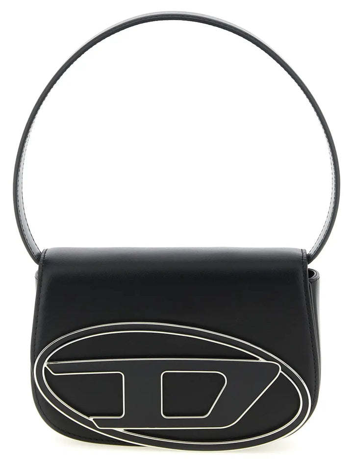 Diesel Black Cowhide Shoulder Bag