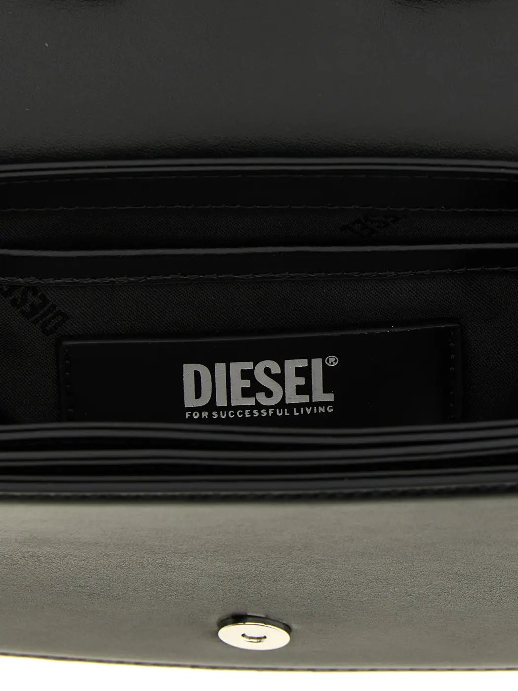 Diesel Black Cowhide Shoulder Bag