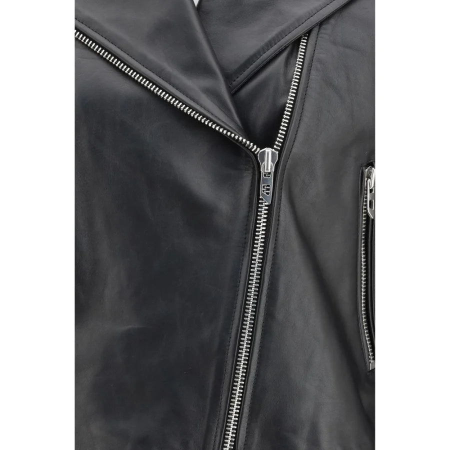 Diesel Black Leather Jacket