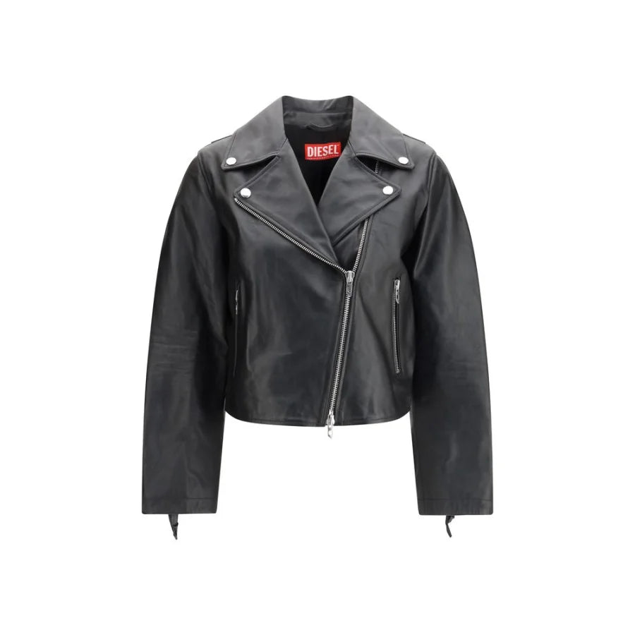 Diesel Black Leather Jacket