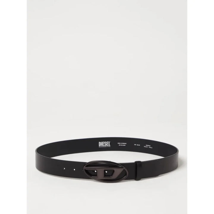 Diesel Black Leather Regular Belt