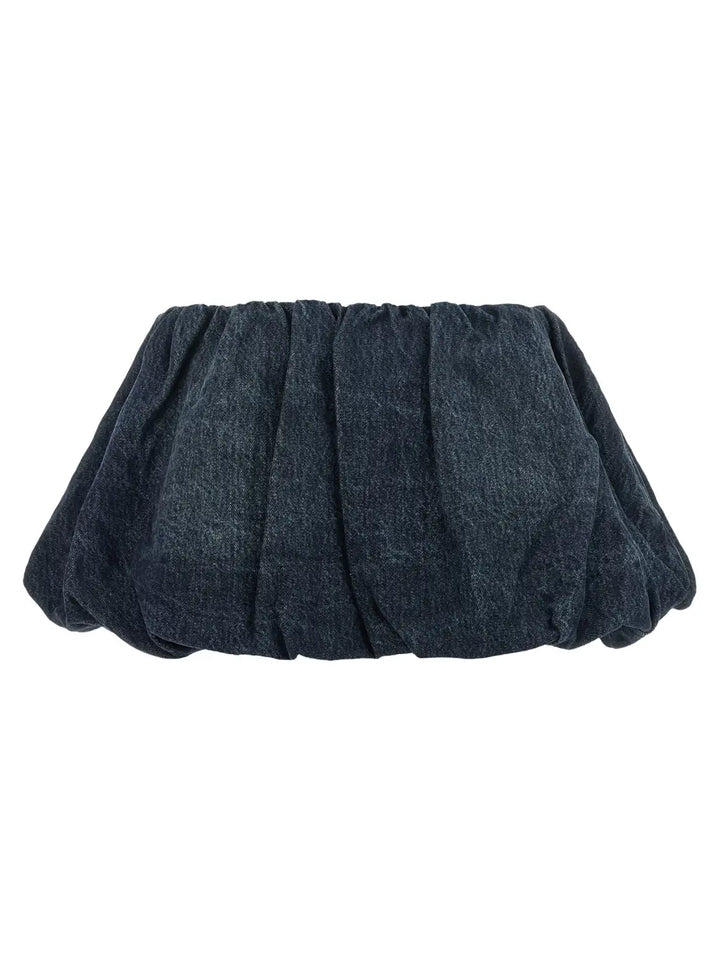 Diesel Blue Cotton Long Skirt
