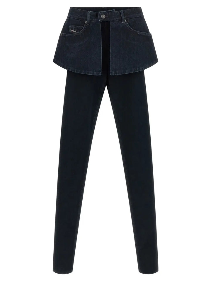 Diesel Blue Cotton Skinny Jeans