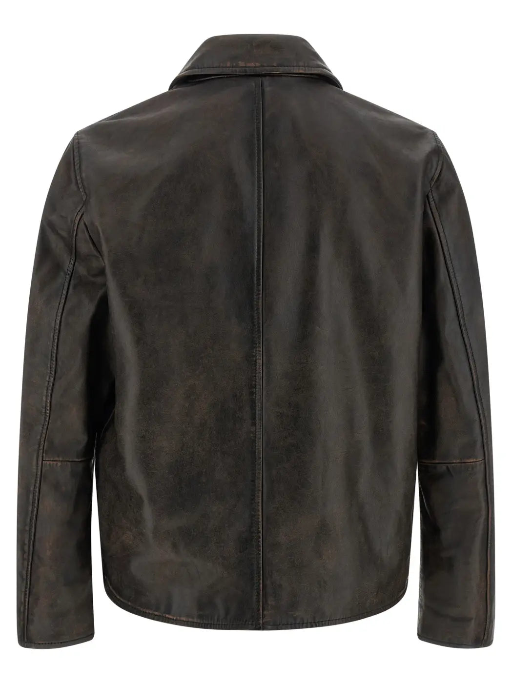 Diesel Brown Cowhide Leather Jacket