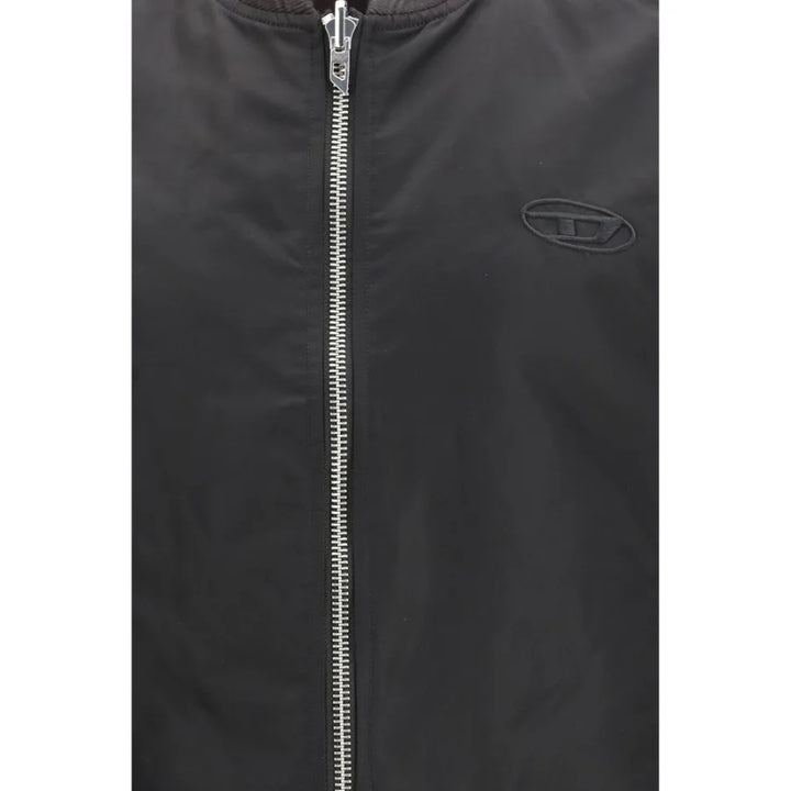 Diesel Brown Polyamide Sleveless Jacket