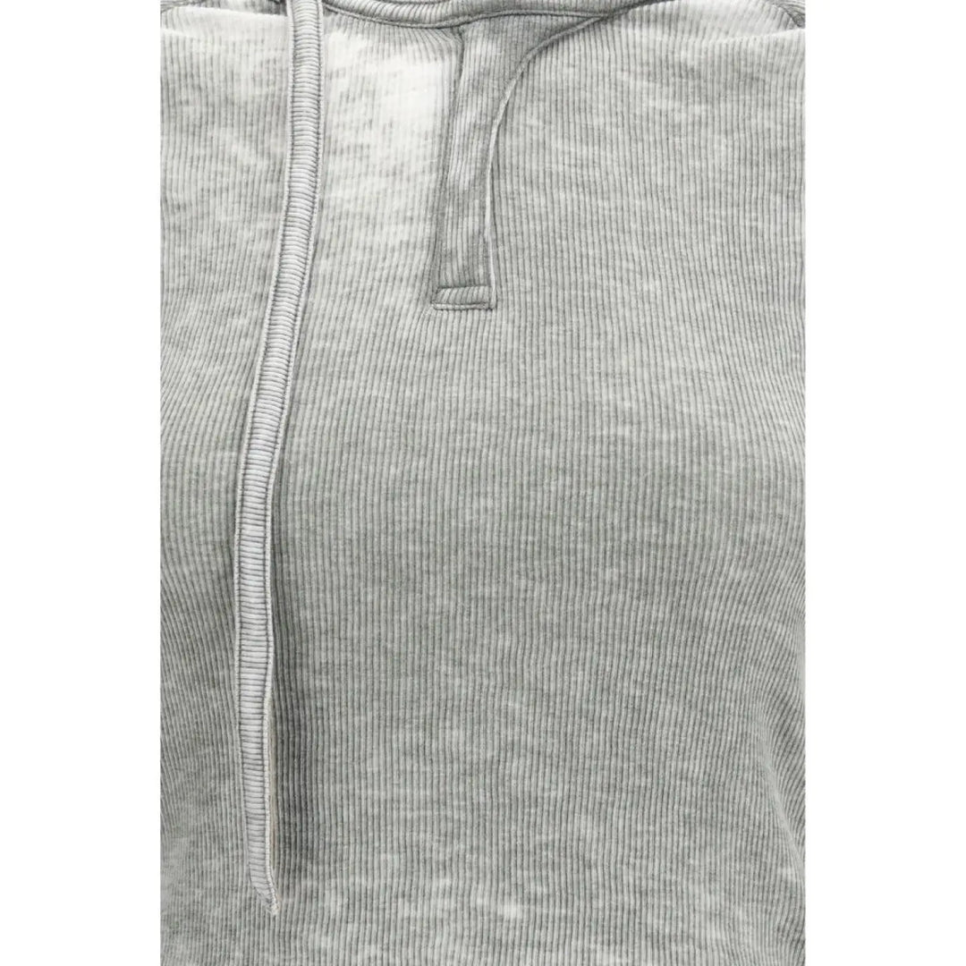 Diesel Gray Cotton Long Sleeve T-Shirt