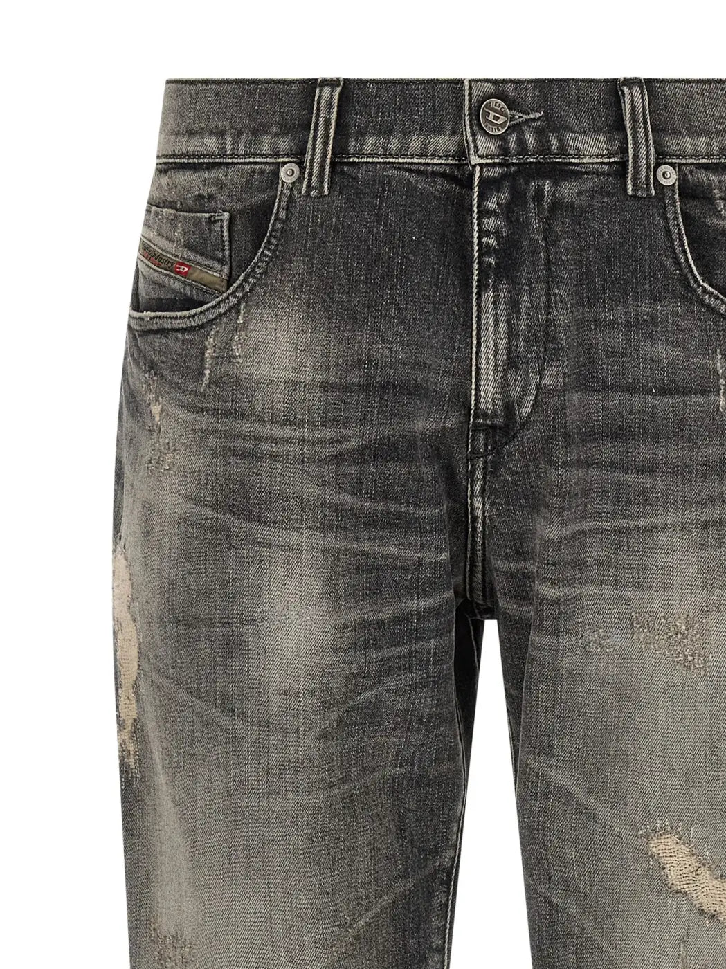 Diesel Gray Cotton Skinny Jeans
