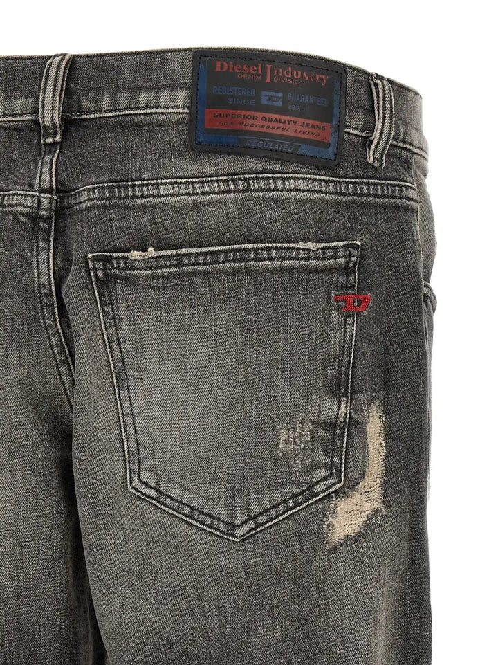Diesel Gray Cotton Skinny Jeans
