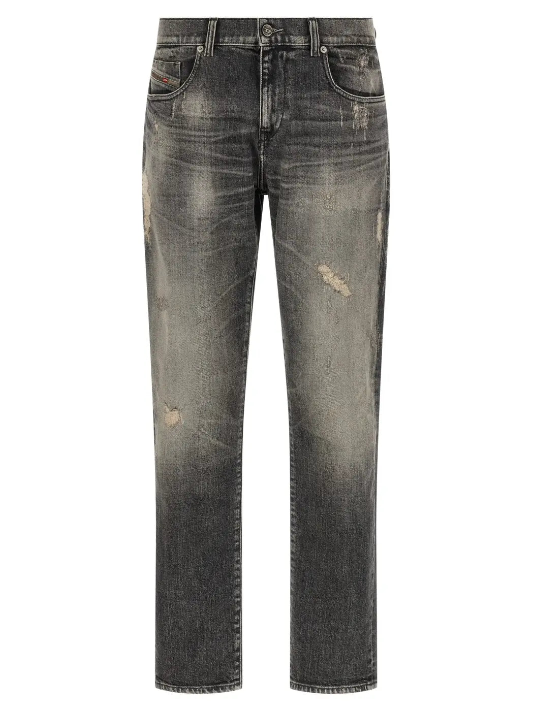 Diesel Gray Cotton Skinny Jeans