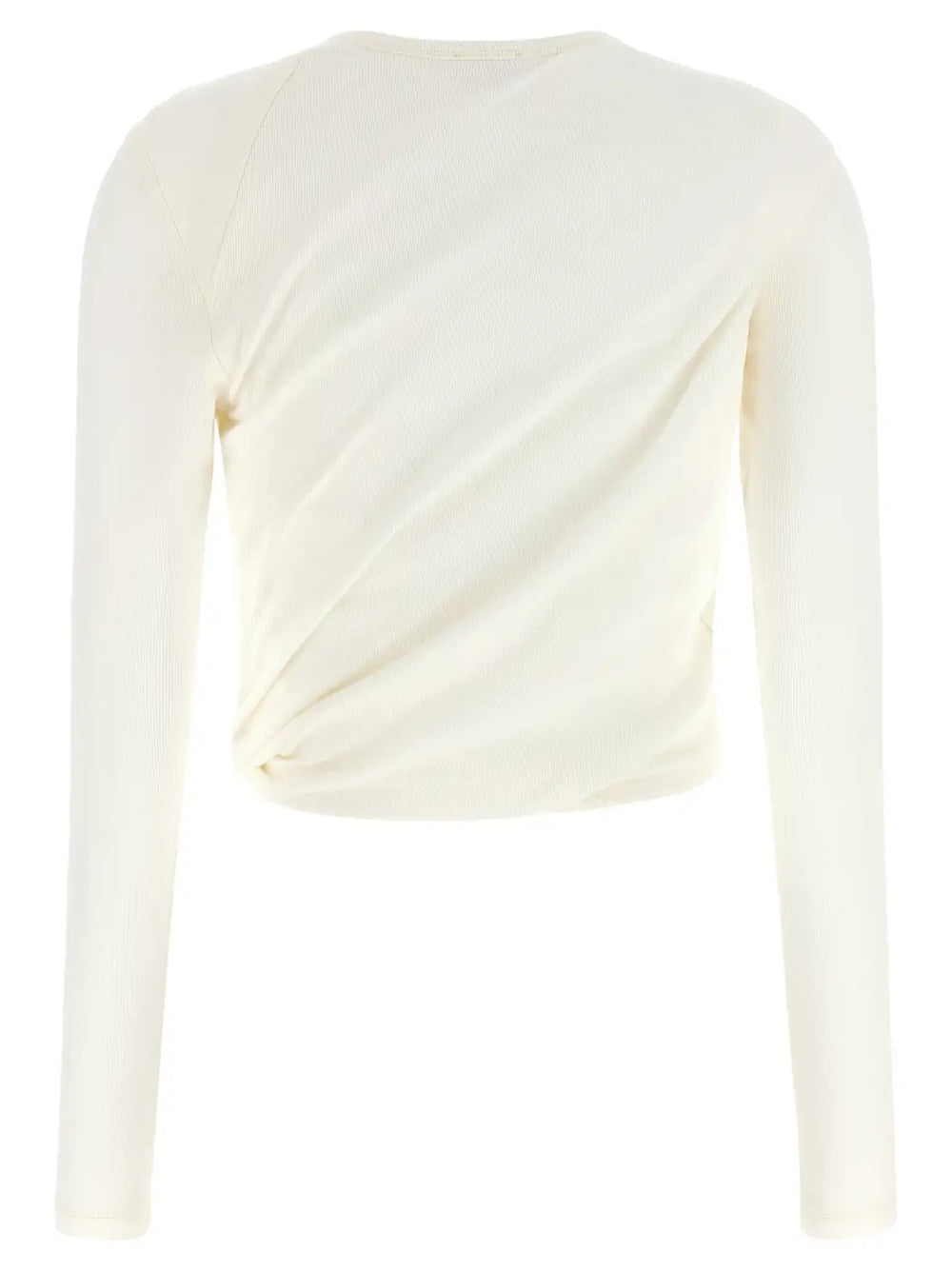 Diesel White Cotton Long Sleeve T-shirt