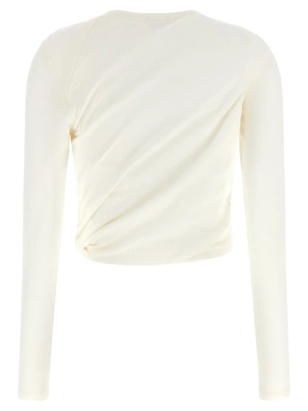 Diesel White Cotton Long Sleeve T-shirt