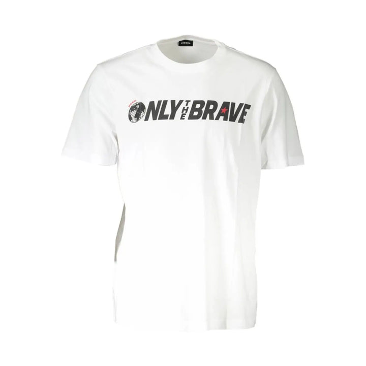 Diesel White Cotton Men T-shirt