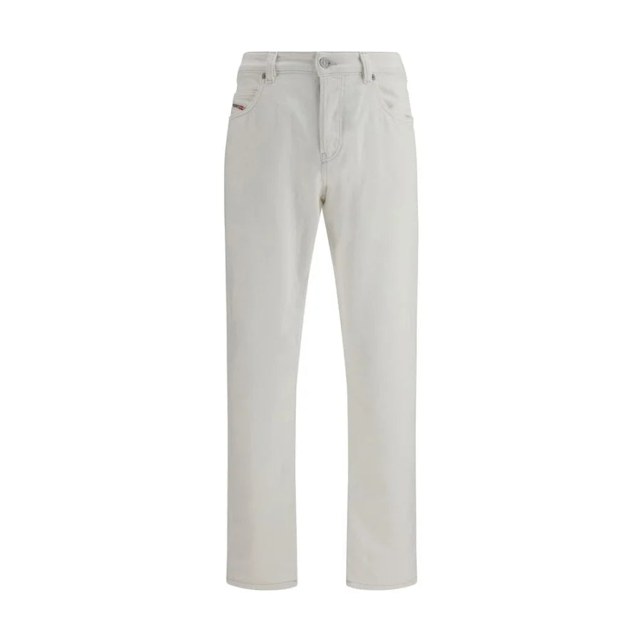 Diesel White Cotton Slim Fit Jeans
