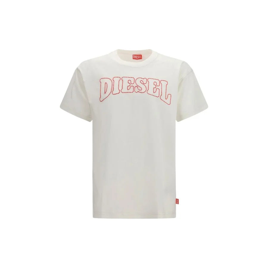 Diesel White Cotton T-Shirt