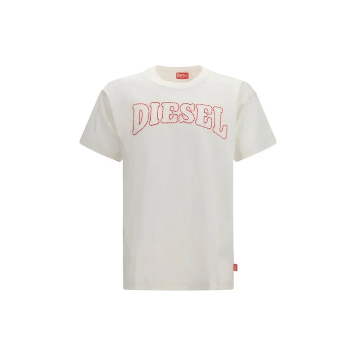 Diesel White Cotton T-Shirt