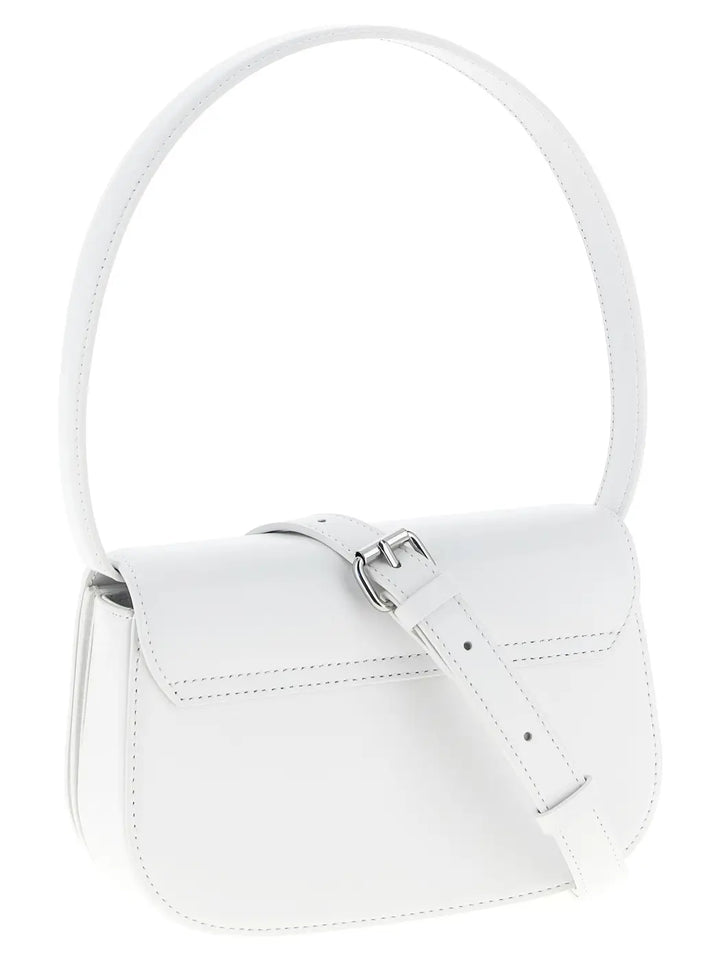 Diesel White Cowhide Shoulder Bag