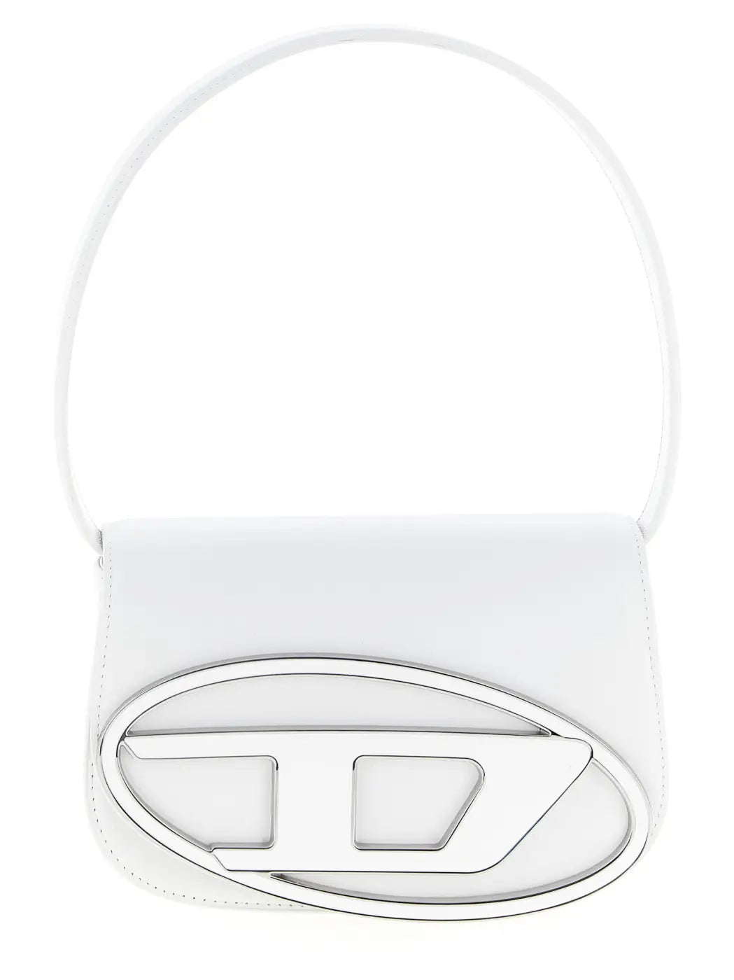 Diesel White Cowhide Shoulder Bag