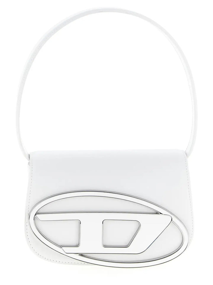 Diesel White Cowhide Shoulder Bag