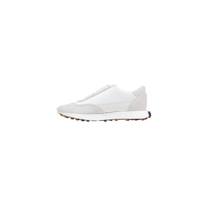 Diesel White Leather Athletic Sneakers