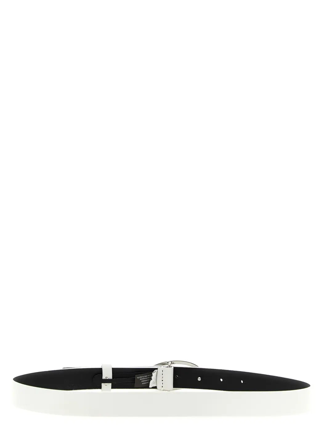Diesel White Leather Regular Belt