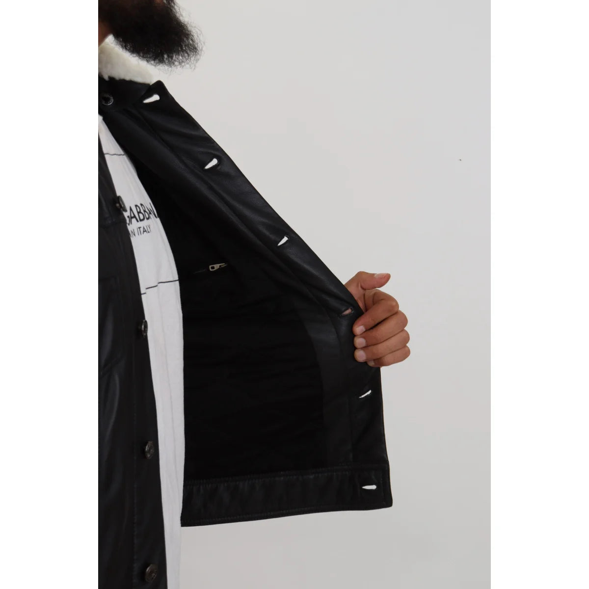 Dolce & Gabbana 100% Authentic Black Bomber Jacket