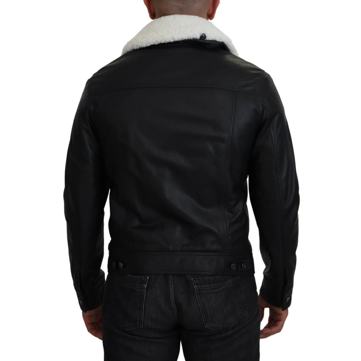 Dolce & Gabbana 100% Authentic Black Bomber Jacket