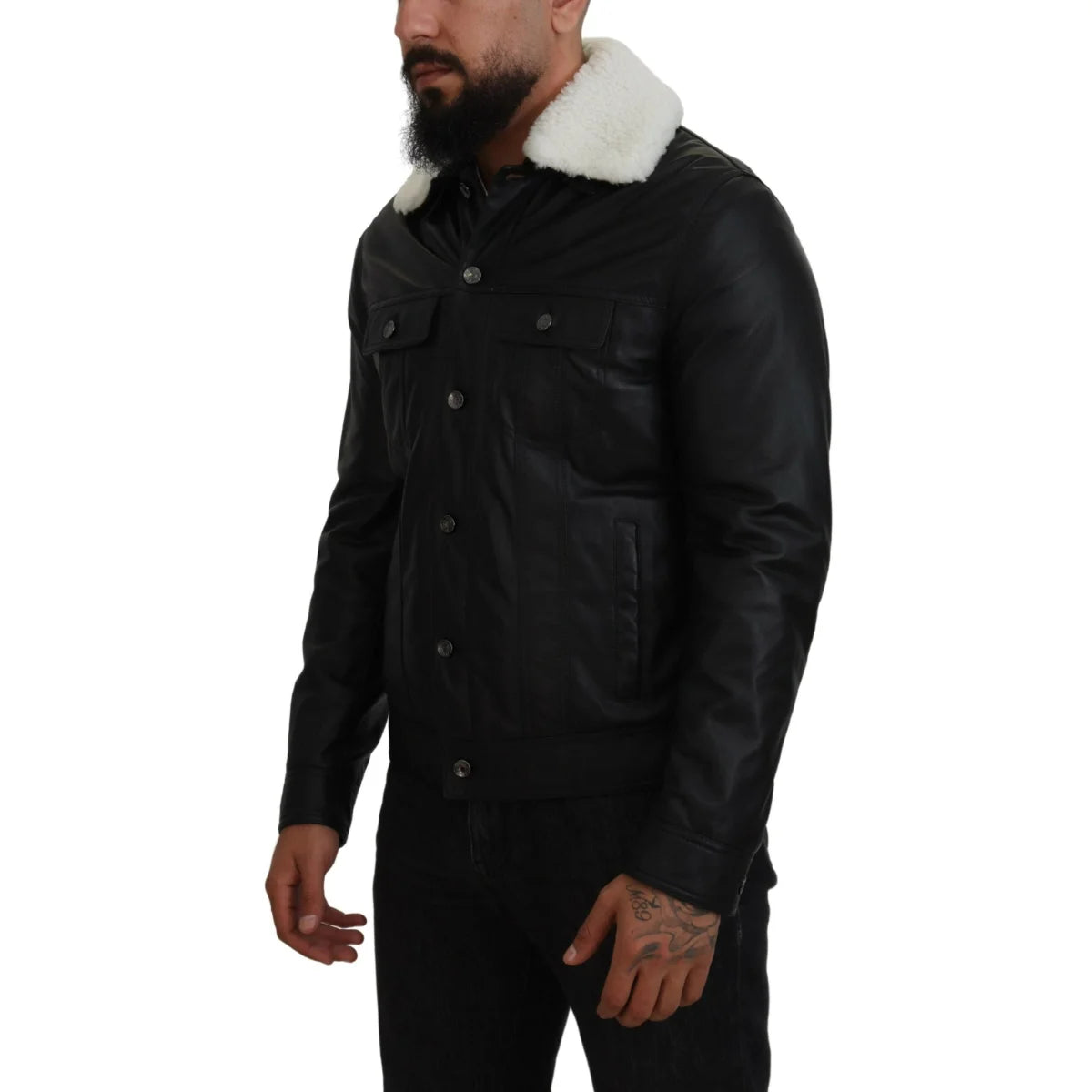 Dolce & Gabbana 100% Authentic Black Bomber Jacket