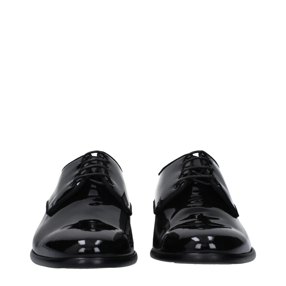 Dolce&Gabbana A10703AX65180999 Black Patent Leather Lace Up Monkstrap Dolce & Gabbana