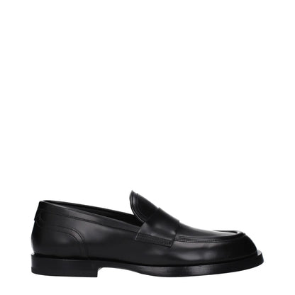 Dolce&Gabbana A30264AB64080999 Black Leather Loafers Dolce & Gabbana