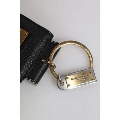 Dolce Gabbana Airpods Case Leather Logo Luxury Accessory &