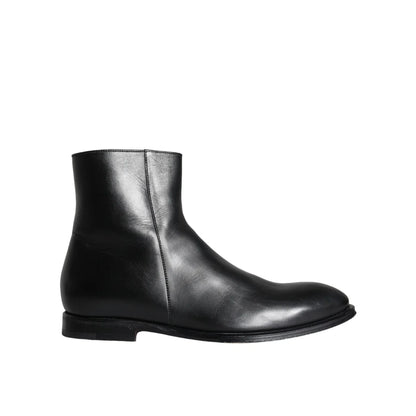 Dolce Gabbana Ankle Boots Luxurious Calf Leather for Men &