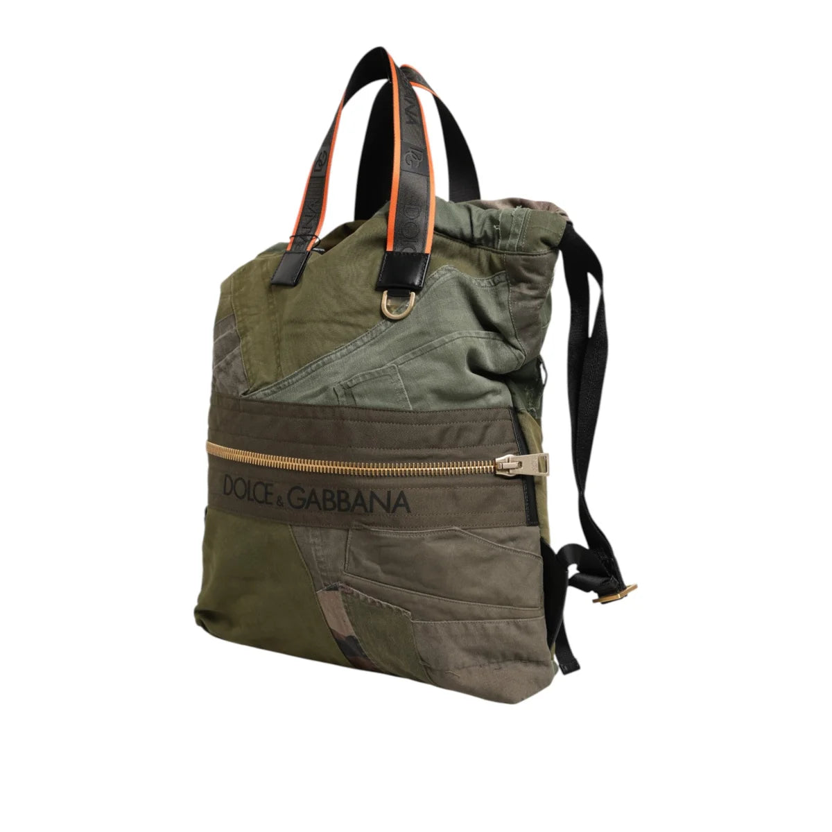 Dolce Gabbana Backpack Bag Camouflage with Drawstring Closure &
