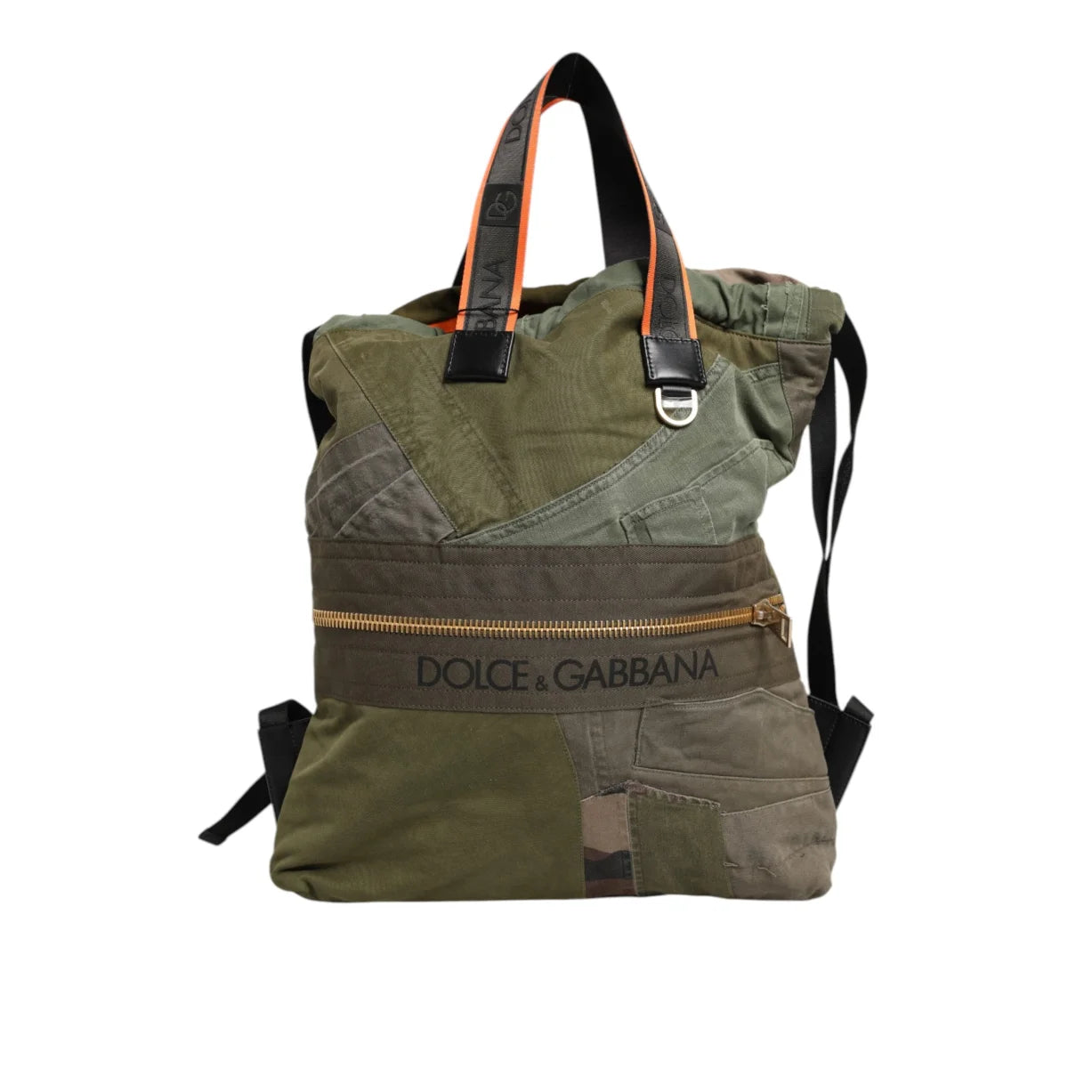 Dolce Gabbana Backpack Bag Camouflage with Drawstring Closure &