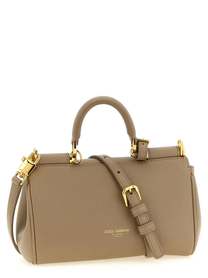 Dolce &amp; Gabbana Beige Calfskin Handbag