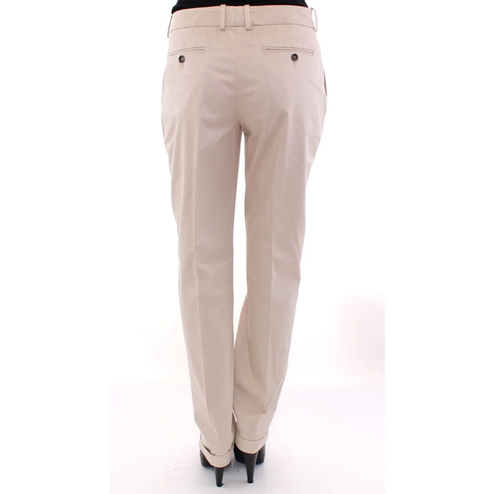 Dolce & Gabbana Beige Cotton Chinos Pants
