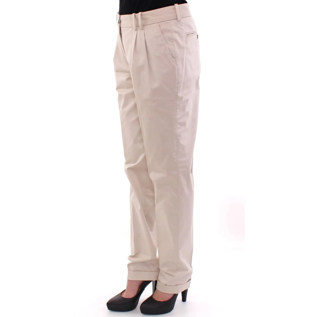 Dolce & Gabbana Beige Cotton Chinos Pants