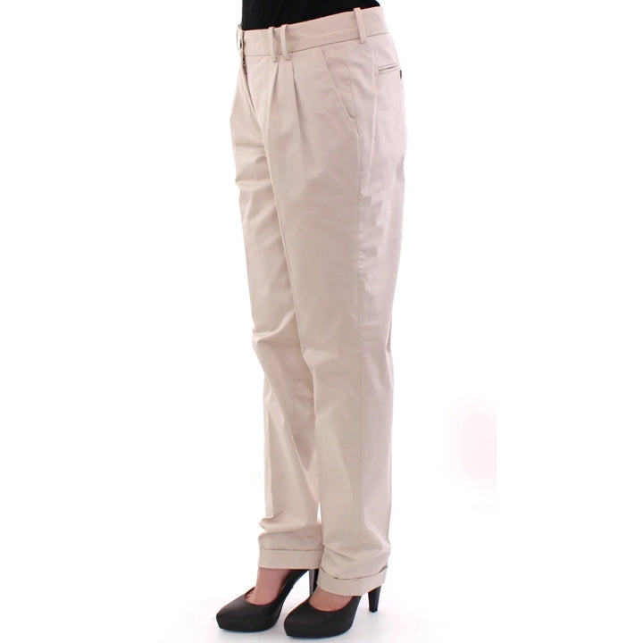 Dolce & Gabbana Beige Cotton Chinos Pants