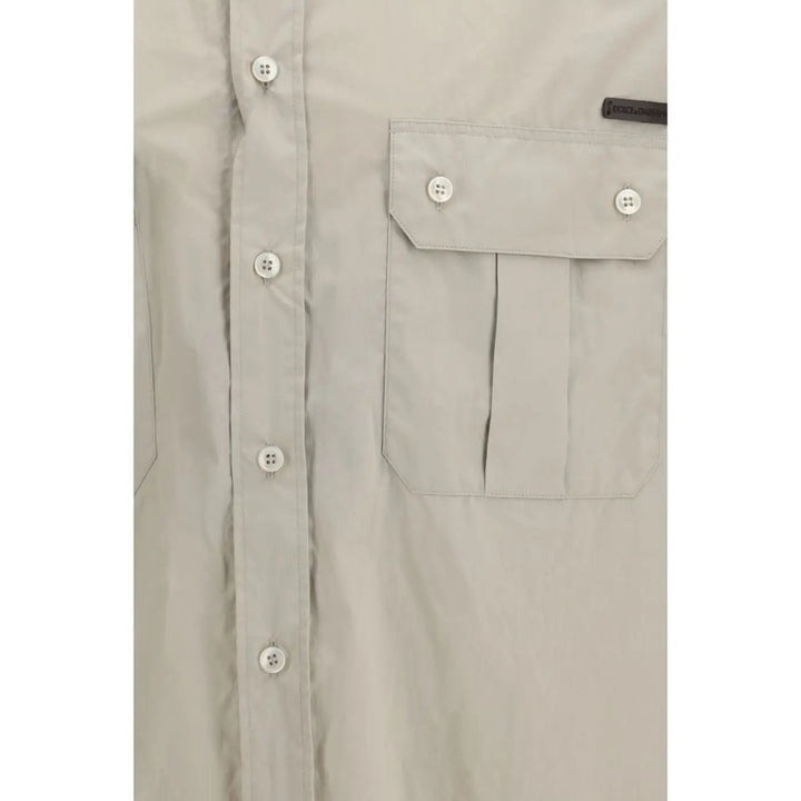 Dolce &amp; Gabbana Beige Cotton Dress Shirt