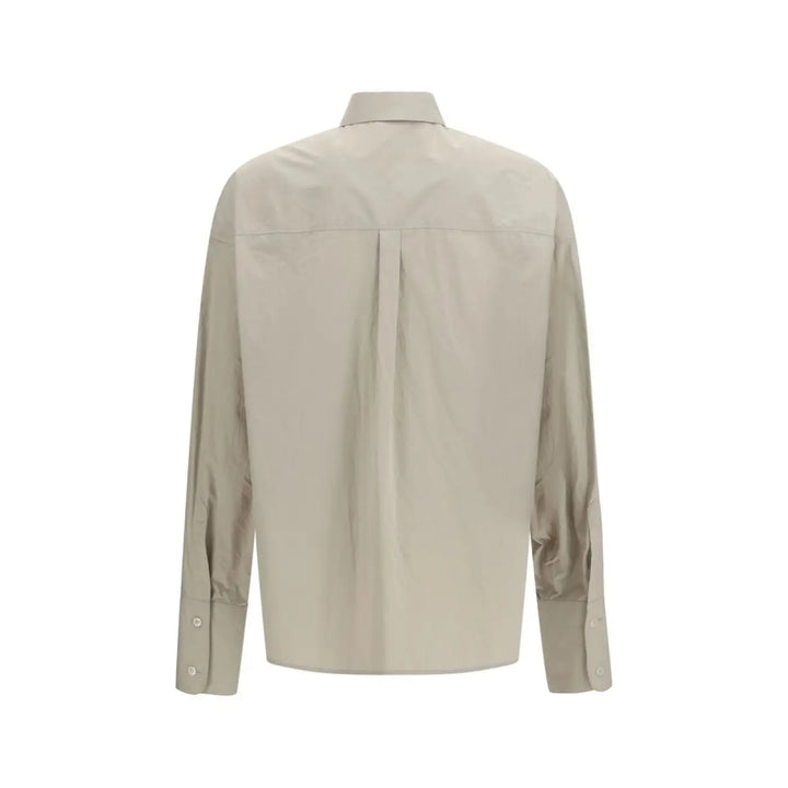 Dolce &amp; Gabbana Beige Cotton Dress Shirt