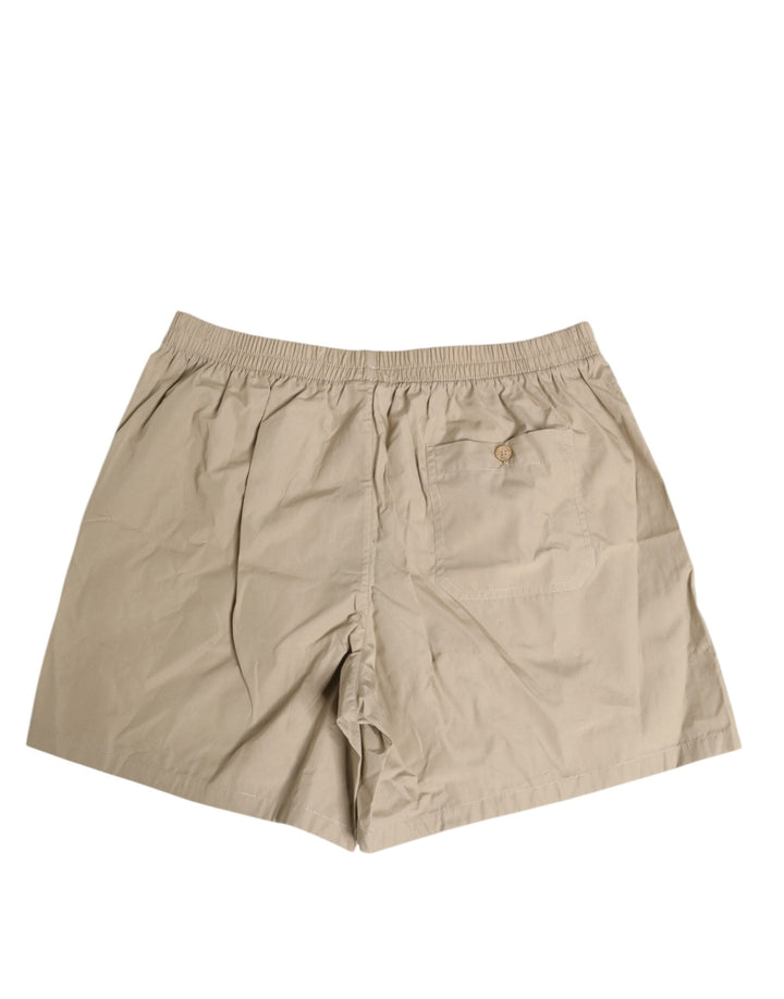 Dolce &amp; Gabbana Beige Cotton Regular Boxer Shorts Underwear